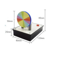 Color Wheel Disc with Electric Drive Scientific Compact Color Mixing Disk for Students