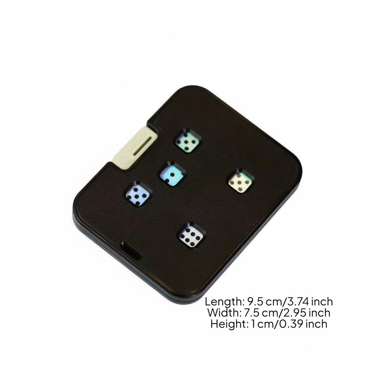 Mechanical Dice Card Lightweight Everyday Carry Dice Toy Clear in Low Light
