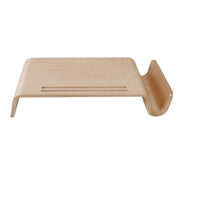 Wooden Screen Riser Ergonomic Screen Stand with Side Compartment Low-Profile Desktop Organizer for Students, Study Desk