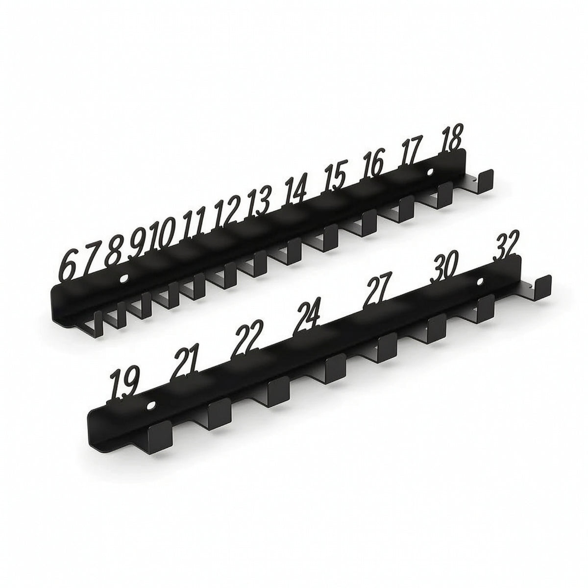 2 Pieces Wall Mount Wrench Organizer Metal for Garage