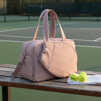 Portable Badminton Tote Bag Multiple Pockets Tennis Tote Bag Lightweight Large Capacity for Court, Gym