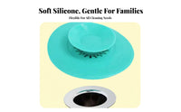 Anti-Odor Silic Single Drain Stopper Wide Application Press Type Drain Plug Easy to Clean for Renters, Families, Bathroom, Kitchen