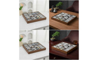Tabletop 24-Slot Watch Tray Soft Watch Organizer Tray with Velvet Lining Safeguarding Sturdy for Dresser