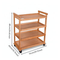 Art Trolley Crafted Studio Cart Open-Shelf Organizer for Artists, Classroom