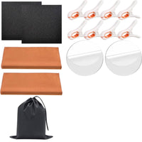 15 Pieces Card Cleaning and Pressing Set Complete Trading Card Flattening Kit Reusable Collector Supplies for Collectors