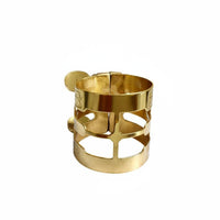 Easy Adjustment Saxophone Ligature Quick Tightening Metal Mouthpiece Ligature Compact Metal Mouthpiece Clamp Lightweight
