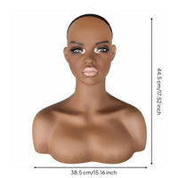 Mannequin Head Makeup Female Bust Mannequin Jewelry Display Bust for Photo Photography