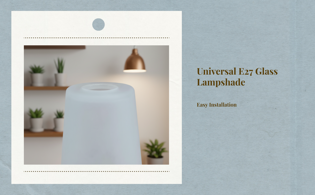 E27 frosted glass lampshade