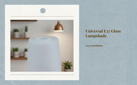 E27 frosted glass lampshade