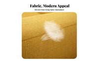 Nordic Design space-saving Loveseat Minimalist design Sofa Breathable Fabric Small Couch Easy to Clean for Apartment Dwellers, Students, Young Adults, Living Room, Bedroom