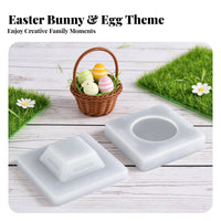 Easter Lantern Cast Easy to De Cast Epoxy Resin Lantern Casting Reusable for Crafters, Holiday Decorators, Night Light, Home Decoration