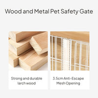 Indoor Wooden Metal Pet Fence Dog Crate with Wheels