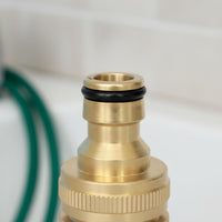 1/2 to 3/4 Inch Tap Connector Easy Installation Washing Machine Hose Connector Washing Machine Hose Adapter for Car Wash, Garden