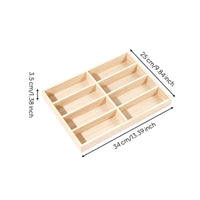 Multi-Compartment Eyewear Tray Wood Construction Eyeglass Display Organizer Thickened Board Wooden Sunglasses Tray for Retailers, Drawer