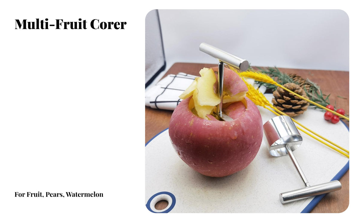 Anti-Rust Apple Corer Easy to Clean Pear Core Remover Long-Lasting for Food Prep, Cooking, Baking