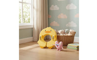 Duck-Shaped Baby Swim Float Soft Textile Underarm Baby Swim Float Duck Floatie One-Piece Water Toy Padded for Babies