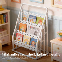 Realistic Intricate Dollhouse Newspaper Stand Handmade Miniature Magazine Rack Sturdy Construction for Hobbyists, Miniature Scene S