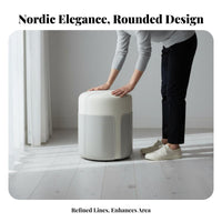 Versatile Pouf Ottoman Compact Design Cylindrical Pouf Comfortable Stool Long-Lasting for Homeowners, Interior Designers, Students, Living Room, Bedroom, Entryway, Office