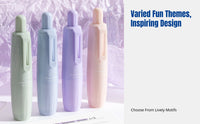 Correction Tape, Rotating Head, Push-Button, Gradient Color, Smooth Application, Student Exam Essential, PET Film, Cute
