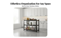 Stable and Sturdy Multi-Layer Storage Rack High Load Capacity Freestanding Metal Shelving Easy Assembly Heavy Duty Utility Shelf Rustproof Finish