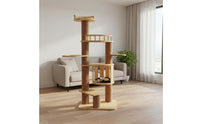 Large Pet Perch System with Space Capsule Stable and Sturdy Pet Perch System with Space Capsule Modern Design for Multiple Cats, Indoor, Living Room