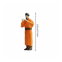 Three Kingdoms Character Model Detailed Craftsmanship 1:64 Scale Historical Figure Hand Painted Diorama Scene Prop for Hobbyists, Dioramas