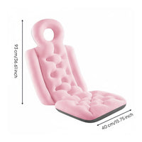 Skin-Friendly Material Full Body Bath Pillow Single-Piece Design Full Body Bath Mat Thick Padding Bathtub Backrest Cushion Quick Drying for Adults