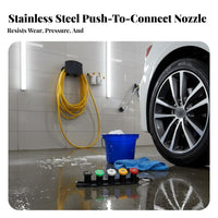 Coded Nozzle Set Stainless Steel & Brass Construction Color Coded Pressure Washer Tips Portable Clip