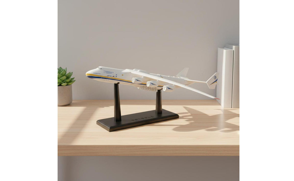 Display Stand 1:144 Plane Model Easy Assembly Heavy Cargo An-225 Model Desktop Decoration Glueadhesive-Free Airplane Kit Collectible for Collectors