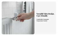 Easy to Install PPR Thermostatic Heater Valve Energy Saving Thermostatic Heater Valve Heat and Cold Resistant for Homeowners, Heater S