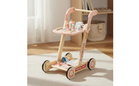 Kids Medical Cart Educational Kids Shopping Push Cart Easy Assembly Children's Toy for Young Children, Infants