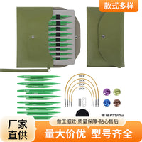 Detachable Aluminum Alloy Knitting Needles in Green