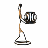 Metal Candle Holder Creative Design Table Centerpiece Candlestick Vintage