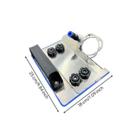 Wear-Resistant Angle Grinder Chamfering Guide Stainless Steel Chamfering Bracket with Base Plate Stable Tile Edge Chamfer Device Adjustable for Tilers, Masons, DIYers, Masonry Work, Woodworking