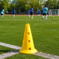 50cm Football Cones, PE Training Cones for Agility & Sports, Stackable Marker Cones for Football Training Equipment