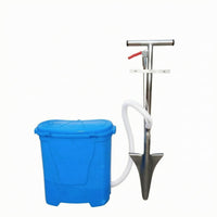 Metal Frame Orchard Fertilizer Applicator Plastic Hopper Backpack Fertilizer Applicator Corrugated Hose Agricultural Equipment Pointed Tip for Underground Soil