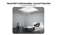 Split-Design Block Table Italian Aesthetic Living Room Furniture Luxury Design for Homeowners, Apartment Dwellers, Reception Area, Home