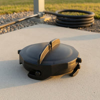 RV Hose Cap with Clamp Two-handleHandle RV Sewer Hose Cap Compact Leakleakproof for Trailer Owners, Outdoor Camping