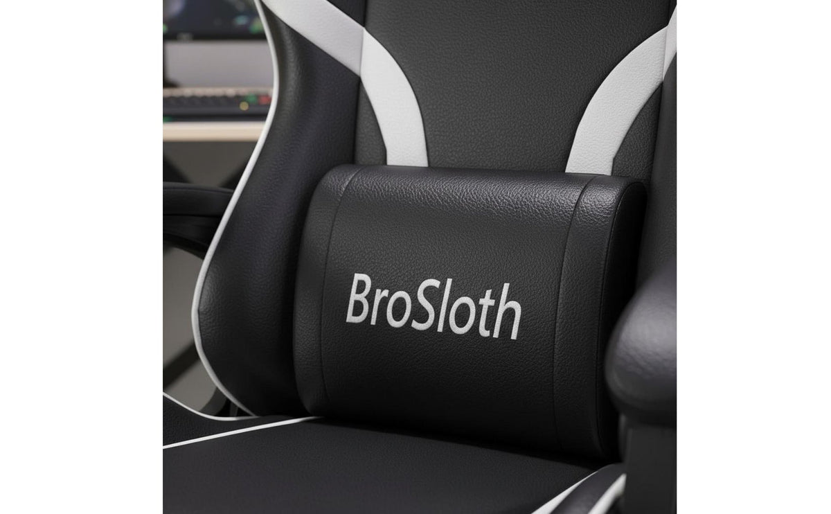 Height Adjustable High Back Reclining Computer Chair Headrest Pillow Ergonomic Gaming Chair with Footrest Office Furniture for Gamers, Students, Game Room