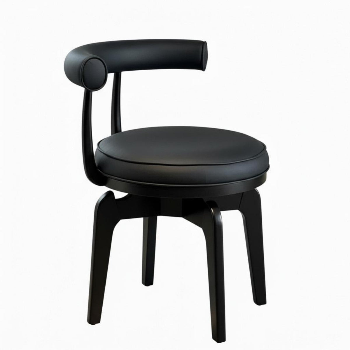 Vintage and design rotate Dining Chair Padded Seat and rear Upholstered rotate Armchair with Armrests Home Seating Curved rearrest for Design lovers, homeowners, Office Workers, Balcony, Kitchen, Living Room, Reception Area
