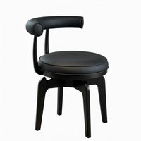 Vintage and design rotate Dining Chair Padded Seat and rear Upholstered rotate Armchair with Armrests Home Seating Curved rearrest for Design lovers, homeowners, Office Workers, Balcony, Kitchen, Living Room, Reception Area