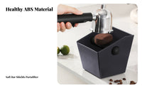 Espresso Puck Box Removable Espresso Bar Espresso Grounds Container Non-Slip Espresso Grounds Bin for Home Baristas, Kitchen Countertop