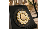 Vintage Rotary Phone Audio Guestbook Antique Inspired Wedding Message Phone Audio Guest Book Telephone Gold Tone Accents