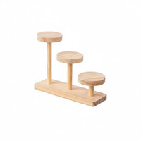Multi-Functional Tiered Desk Organizer Multifunctional Tiered Wooden Riser Space-Saving Display Stand Sturdy Construction for Office Workers, Makeup Users, household members, Vanity, Dorm Room, Coffee Bar, vanity table