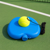Tennis Trainer Rebound Base with String Ball for Solo Practice, Beginner Self-Study, Fill with Water or Sand