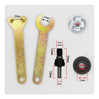 5 Pieces Black Sleeve Electric Drill Angle Grinder Adapter Plated Finish Drill to Grinder Conversion Rod Threaded Metal Power Tool Accessory Spanners