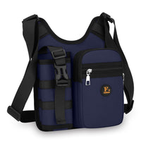 Crossbody Shoulder Bag Multifunctional Crossbody Bag with Front Pocket Structured for Journeyers, Commuters