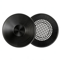 Set Riffled Gold Pan PP Prospecting Gear Black