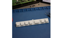 Raised Center Tab Keyboard Switch Assembly Molded Button Key Assembly Plastic Replacement Control Button Unit White