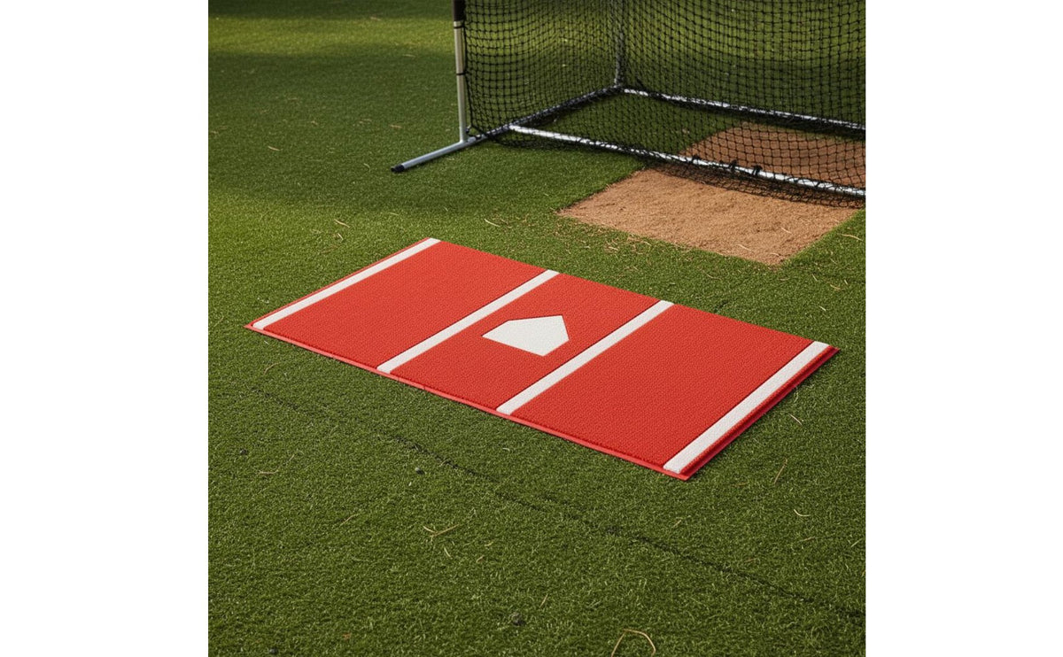 baseballs Practice Mat Outdoor Pitching Practice Mat Non-Slip Batting for Athletes, Hitting, Training